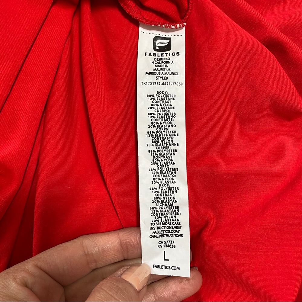 Fabletics Helena Tank in Red - Picture 7 of 8